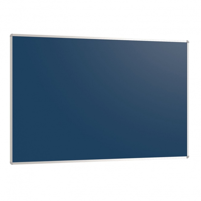 Wandtafel Stahlemaille blau, 150x100 cm, ohne Kreideablage, 